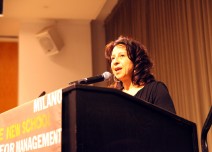Maria Hinojosa speaking at the Fi2W forum on immigrant detention