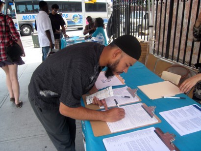 A Council on American-Islamic Relations NY voter registration drive - Photo Courtesy of CAIR