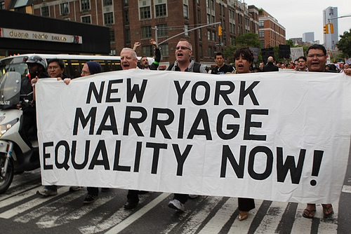 A march for marriage equality in New York - Photo: Towleroad