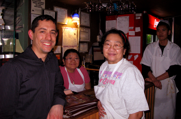 Charles Bibilos with Chef Jeannie Ongkeo at Mangez Avec Moi