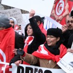 Tunisian Immigrants in New York Demonstrate in Support of their Nation's Revolution