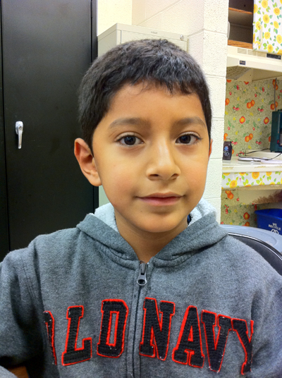 Elias Garcia, a third grader at PS 24