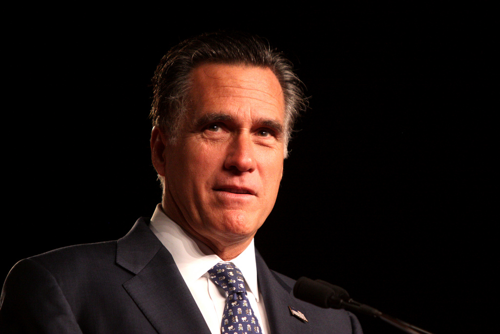 Republican contender Mitt Romney