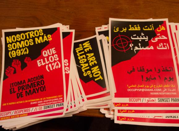 Occupy leaflets